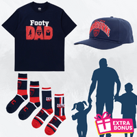 Melbourne Demons Dad Shirt/Socks/Cap Pack