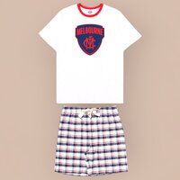 Melbourne Demons Mens Check PJ Set