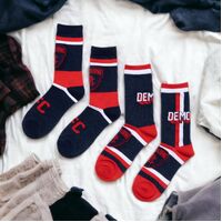 Image of Melbourne Demons 2-Pack Mens Club Socks