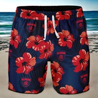 Melbourne Demons Aloha Hawaiian Swim Shorts