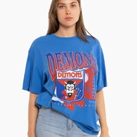 Melbourne Demons Mitchell & Ness Brush Off Adults Tee