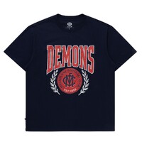 Melbourne Demons Mens Arch Graphic Tee Navy
