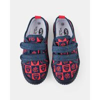 Melbourne Demons Kids Walnut Canvas Shoes