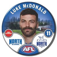 North Melbourne Kangaroos 2025 Player Pin Badge - MCDONALD