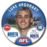 North Melbourne Kangaroos 2025 Player Pin Badge - URQUHART