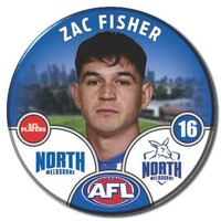 North Melbourne Kangaroos 2025 Player Pin Badge - FISHER