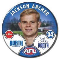 North Melbourne Kangaroos 2025 Player Pin Badge - ARCHER