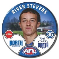 North Melbourne Kangaroos 2025 Player Pin Badge - STEVENS
