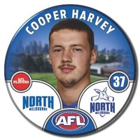North Melbourne Kangaroos 2025 Player Pin Badge - HARVEY