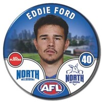 North Melbourne Kangaroos 2025 Player Pin Badge - FORD