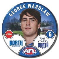 North Melbourne Kangaroos 2025 Player Pin Badge - WARDLAW