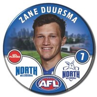 North Melbourne Kangaroos 2025 Player Pin Badge - DUURSMA