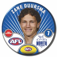 North Melbourne Kangaroos 2026 Player Pin Badge - DUURSMA