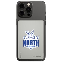 North Melbourne Kangaroos AFL Magnetic Wireless Power Bank