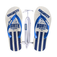 North Melbourne Kangaroos Kids Boomerangz Thongs w/extra Straps
