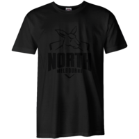 Image of North Melbourne Kangaroos Mens Stealth Black Tee