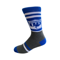 Image of North Melbourne Kangaroos Retro Shield Mens Socks
