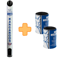 North Melbourne Kangaroos Stubby Holder Dispenser Bonus Pack