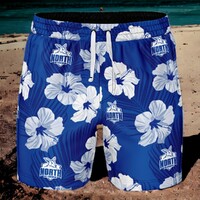 North Melbourne Kangaroos Aloha Hawaiian Swim Shorts