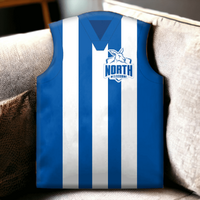 North Melbourne Kangaroos Guernsey Shaped Cushion