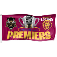 Brisbane Lions 2024 Premiers Cup Flag Pole Flag