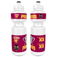 Brisbane Lions 2024 Premiers Score Drink Bottle