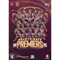 Brisbane Lions 2025 Premiers Back-to-Back 2-DVD Set