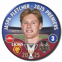 Brisbane Lions 2025 Premiers Badge - FLETCHER