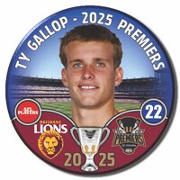 Brisbane Lions 2025 Premiers Badge - GALLOP