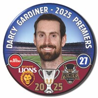 Brisbane Lions 2025 Premiers Badge - GARDINER