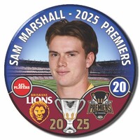 Brisbane Lions 2025 Premiers Badge - MARSHALL