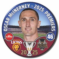 Brisbane Lions 2025 Premiers Badge - McINERNEY