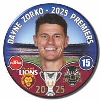 Brisbane Lions 2025 Premiers Badge - ZORKO