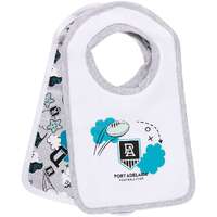 Image of Port Adelaide Power Baby Cloud 2Pk Bibs