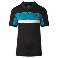 Port Adelaide Power Mens Contrasts Premium Polo 