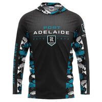 Port Adelaide Power Adults Hooded Fishing Shirt