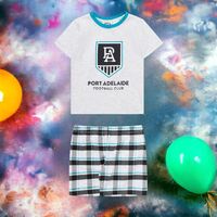 Port Adelaide Power Toddlers Check PJ Set
