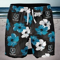 Port Adelaide Power Aloha Hawaiian Swim Shorts