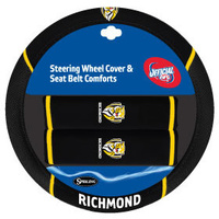 Image of Richmond Tigers Steering Wheel Cover & Seat Belt Comforts Set