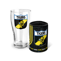 Image of Richmond Tigers Pint Glass and Can Cooler Gift Pack