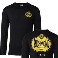 Richmond Tigers Mens Supporter Long Sleeve Tee