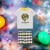Richmond Tigers Toddlers Check PJ Set