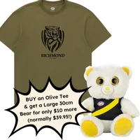 Richmond Tigers Olive Tee Discount Deal