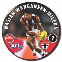 St Kilda Saints 2026 Player Action Badge - WANGANEEN-MILERA