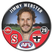 St Kilda Saints 2025 Player Pin Badge - WEBSTER