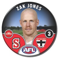 St Kilda Saints 2025 Player Pin Badge - JONES