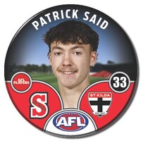 St Kilda Saints 2025 Player Pin Badge - SAID