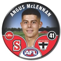 St Kilda Saints 2025 Player Pin Badge - MCLENNAN