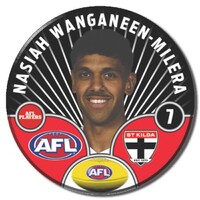 St Kilda Saints 2026 Player Pin Badge - WANGANEEN-MILERA