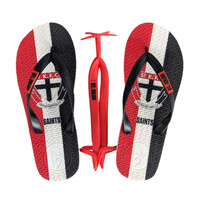 St Kilda Saints Kids Boomerangz Thongs w/extra Straps